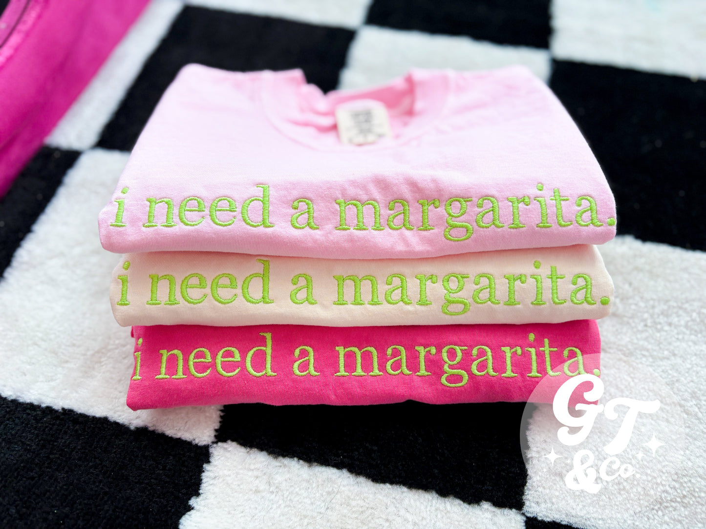 i need a marg Tee *Made To Order 10-15 Biz Days*