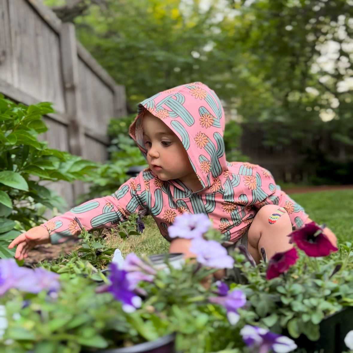 Desert Bloom UPF 50 Kid's Sun Hoodie