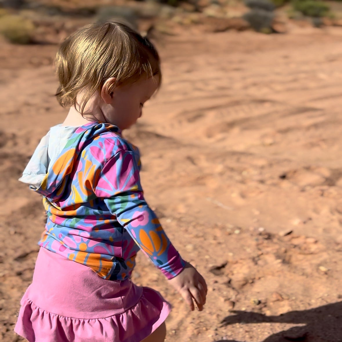 Meadow Blooms UPF 50 Kid's Sun Hoodie