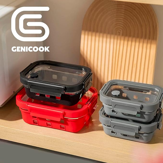 Glass Containers + Lids Set