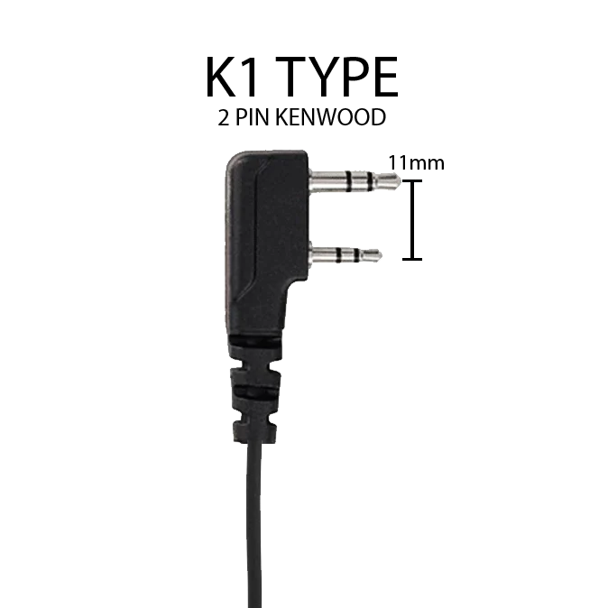 On Set Headsets™️ FilmPro X K1 Kenwood Surveillance with 3.5mm Input (Black)