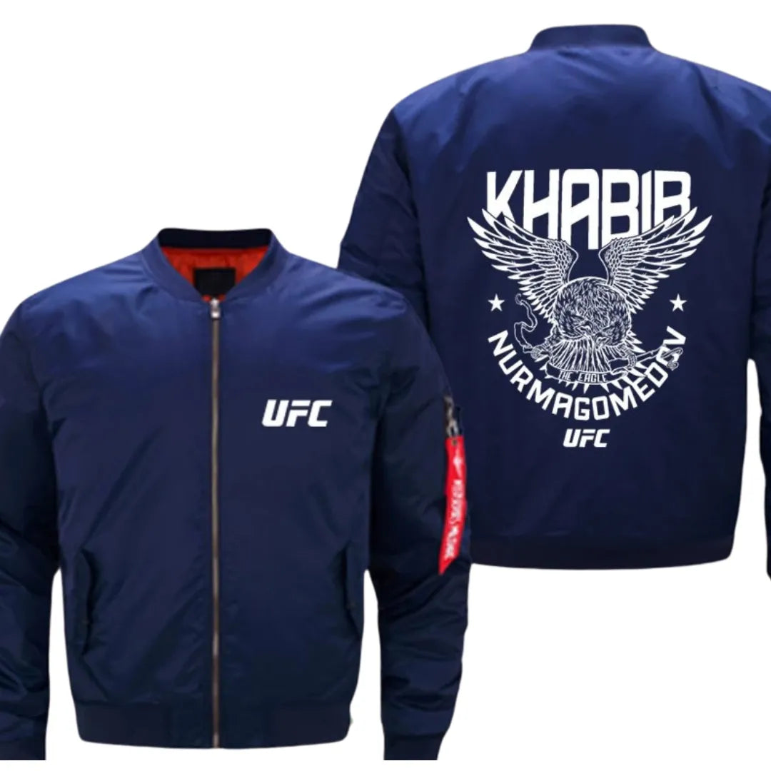 Khabib Nurmagomedov UFC Blue Bomber Jacket