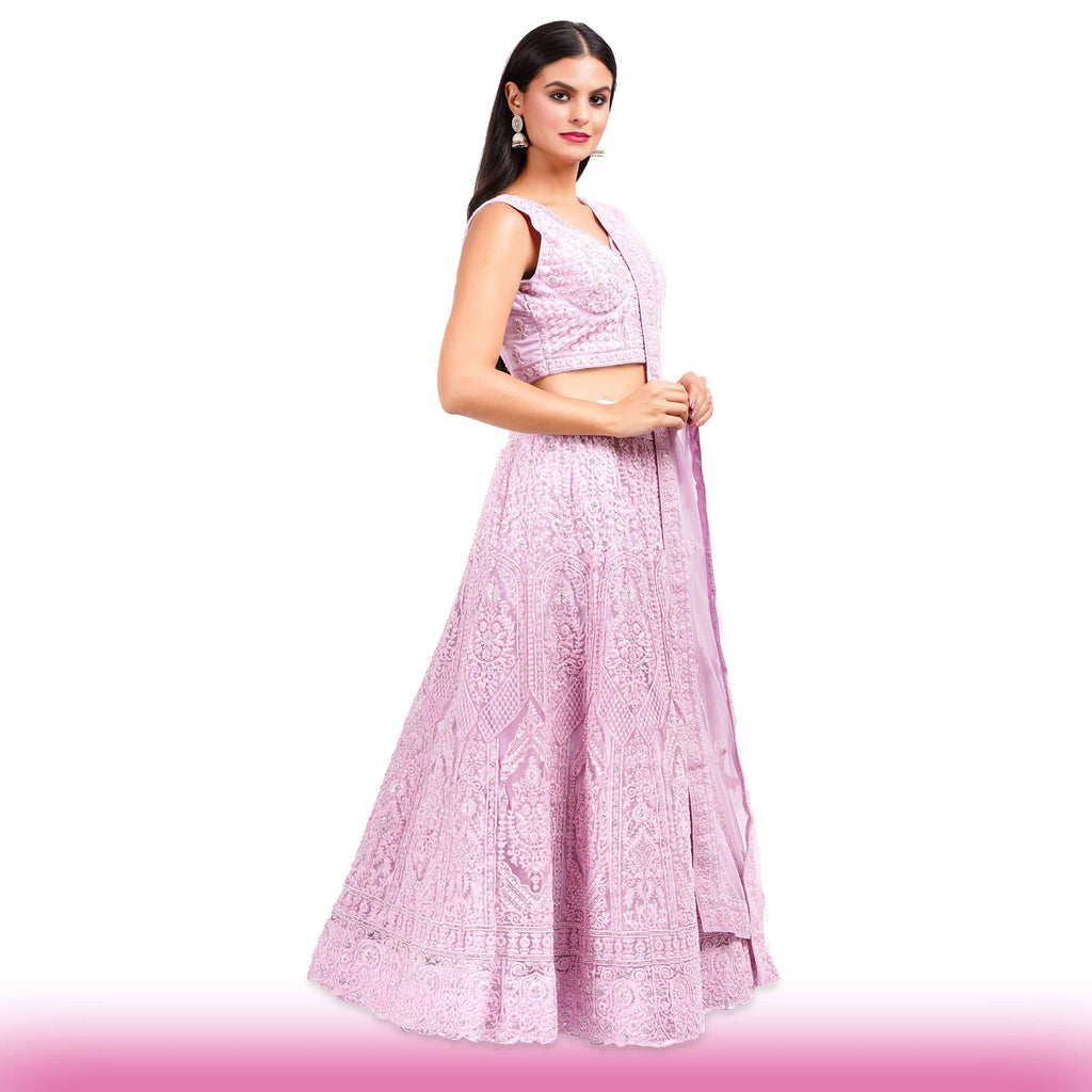 Lavender Wedding Lehenga