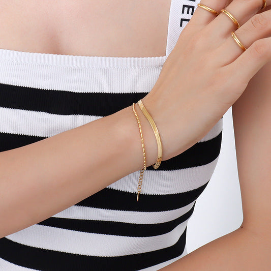 Elegant Double Chain Bracelet