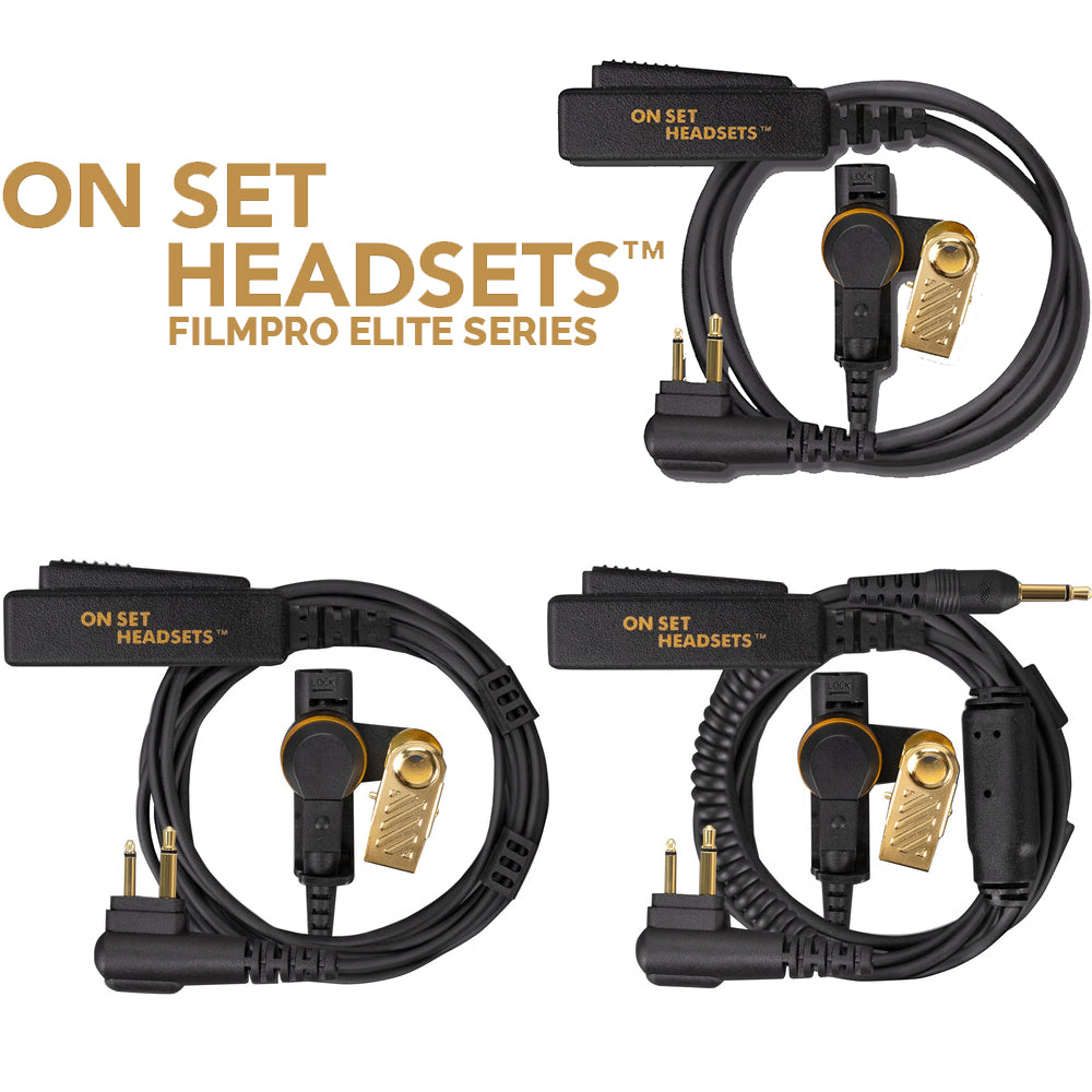 On Set Headsets™️ FilmPro 2-Pin Motorola M1 Elite Series