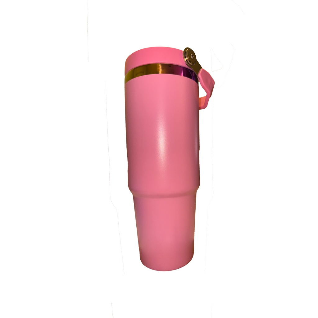 Rainbow Tumbler  in Teal, Light Pink, Light Purple, Bright Pink with Flip up Straw  30 o