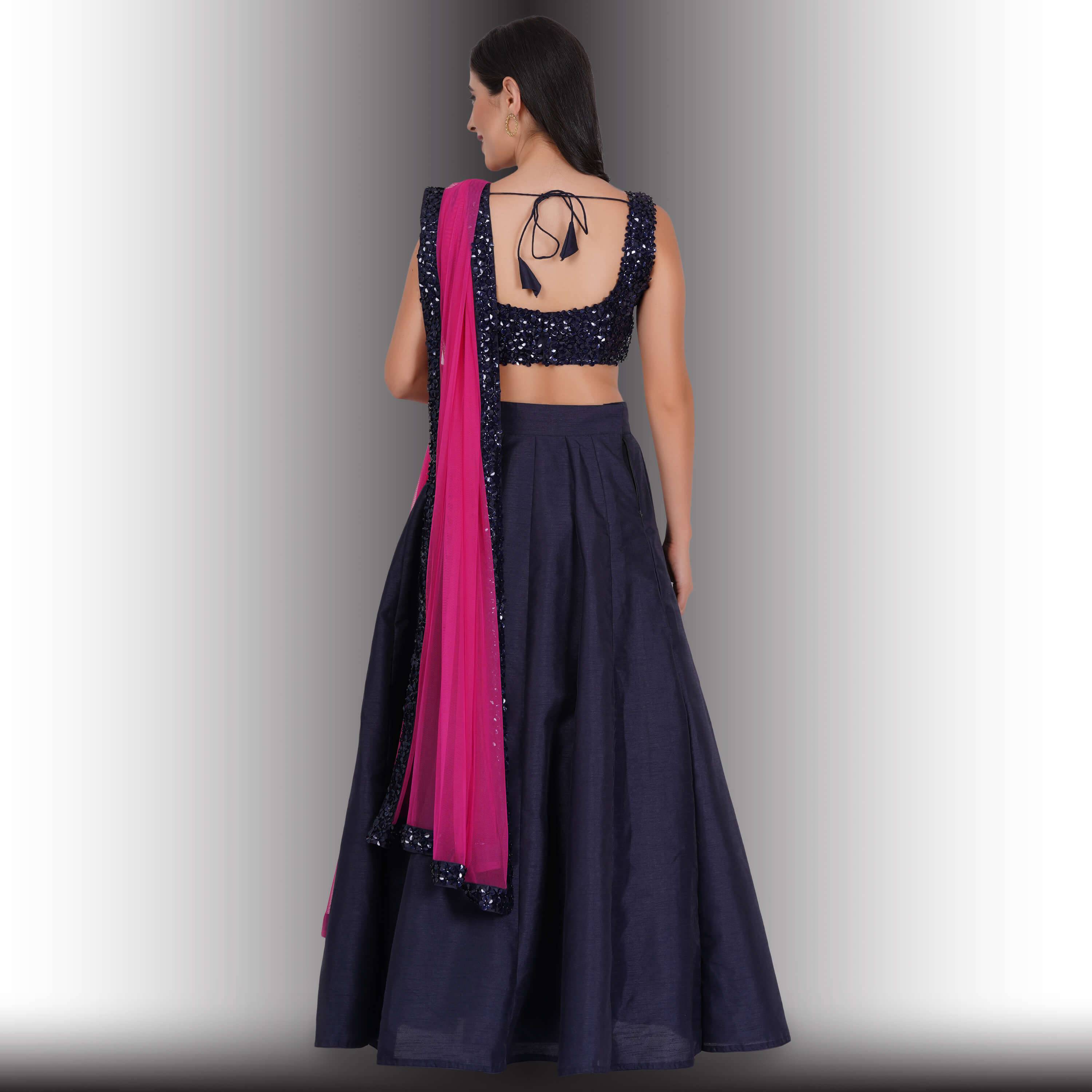 Party Wear Lehenga Choli  - Blue