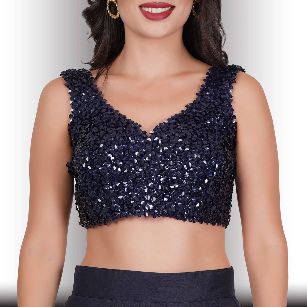 Party Wear Lehenga Choli  - Blue