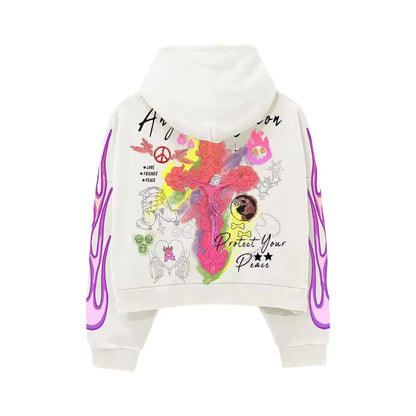 Flamed Jesus Not Dead Hoodie