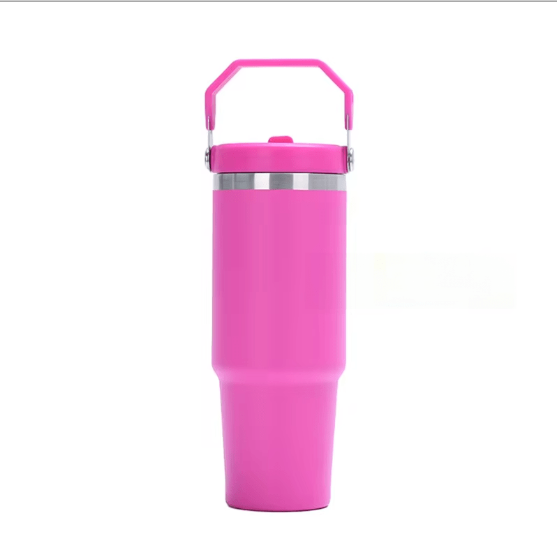 Tumbler with Flip up Straw  30 oz