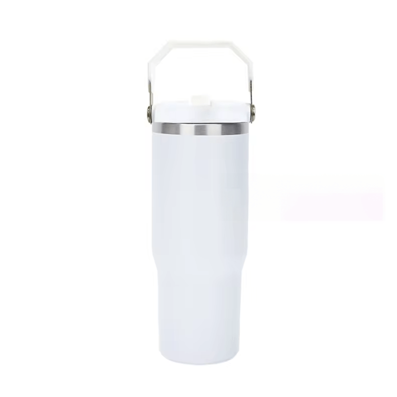 Tumbler with Flip up Straw  30 oz