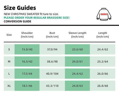 Women's Snowflake Reindeer Christmas Couple's Sweater | NCS