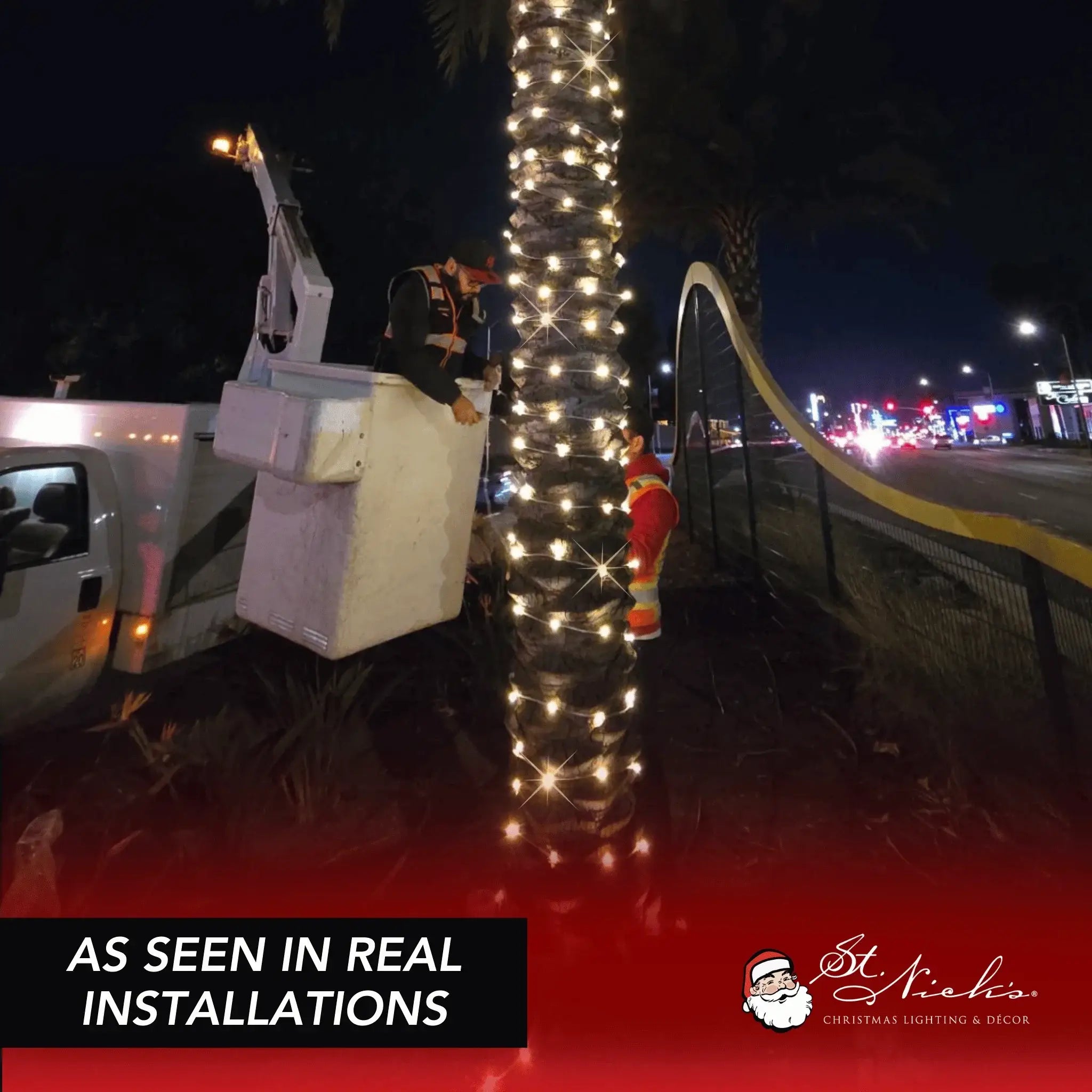 LED Mini Lights 5MM Warm White Twinkle 120v White Wire - 6" Spacing