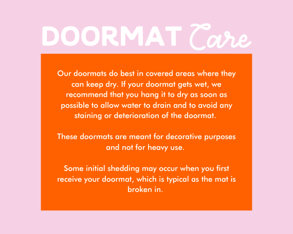 Don't Let the Cats Out or the Cops In Doormat