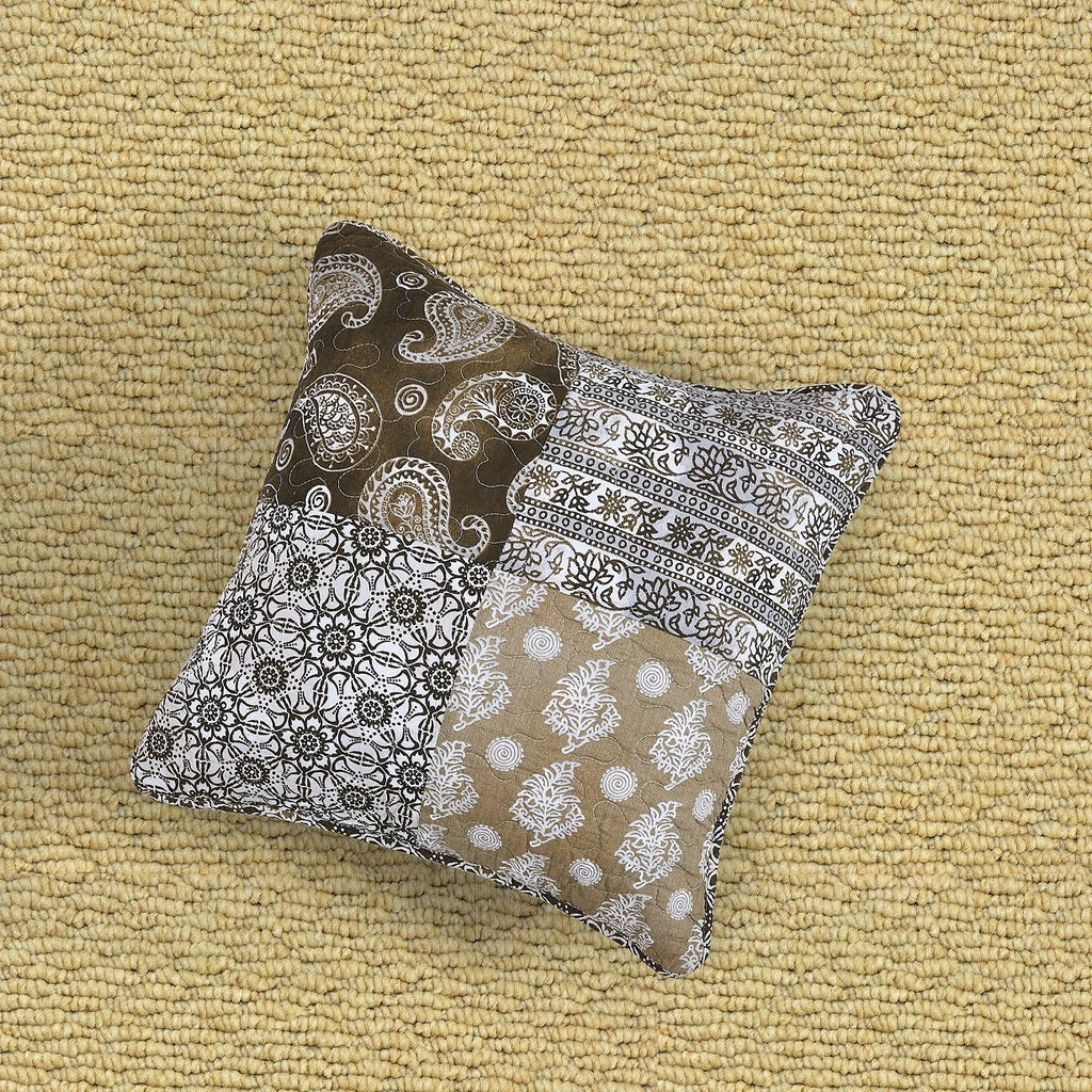 DaDa Bedding Set of 2 Bohemian Patchwork Moroccan Paisley Dreams Throw Pillow Covers, 18" (JHW885)