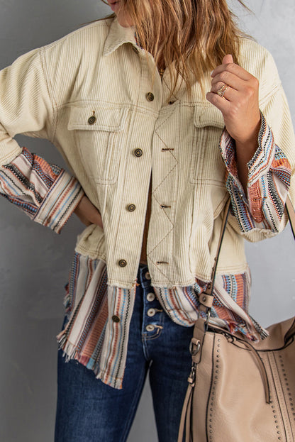 Lyla Button Up Corduroy Jacket