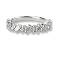 Moissanite Ring for Women – 1.1 Carat Baguette & Round Cut 925 Sterling Silver