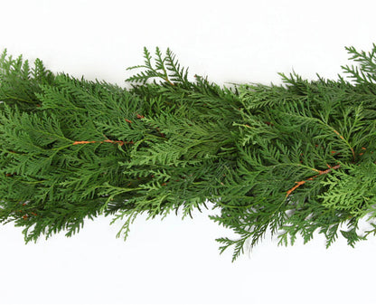 Fresh Mixed Cedar Pine Garland 15 Ft