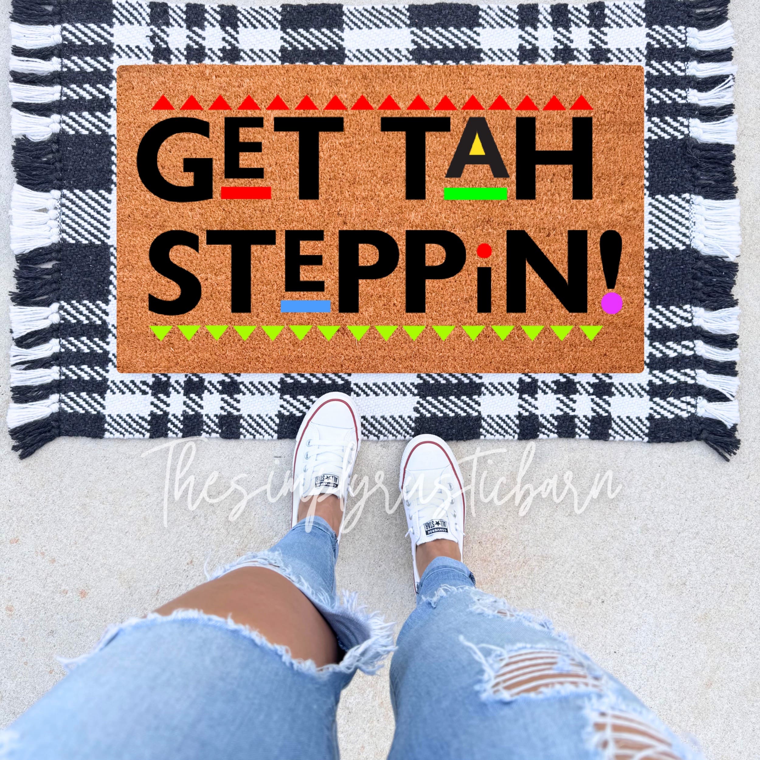 Get Tah Steppin Doormat
