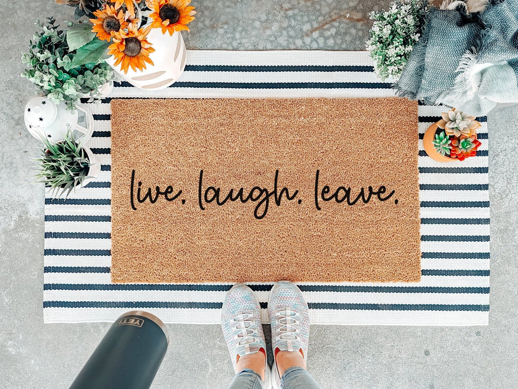 Live Laugh Leave Doormat