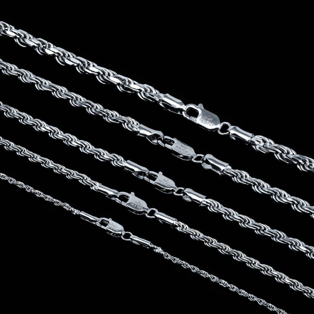 Mens 4ct Moissanite Lion Head Pendant with 4mm Rope Chain 925 Silver Necklace