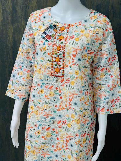 Hakoba cotton kurti