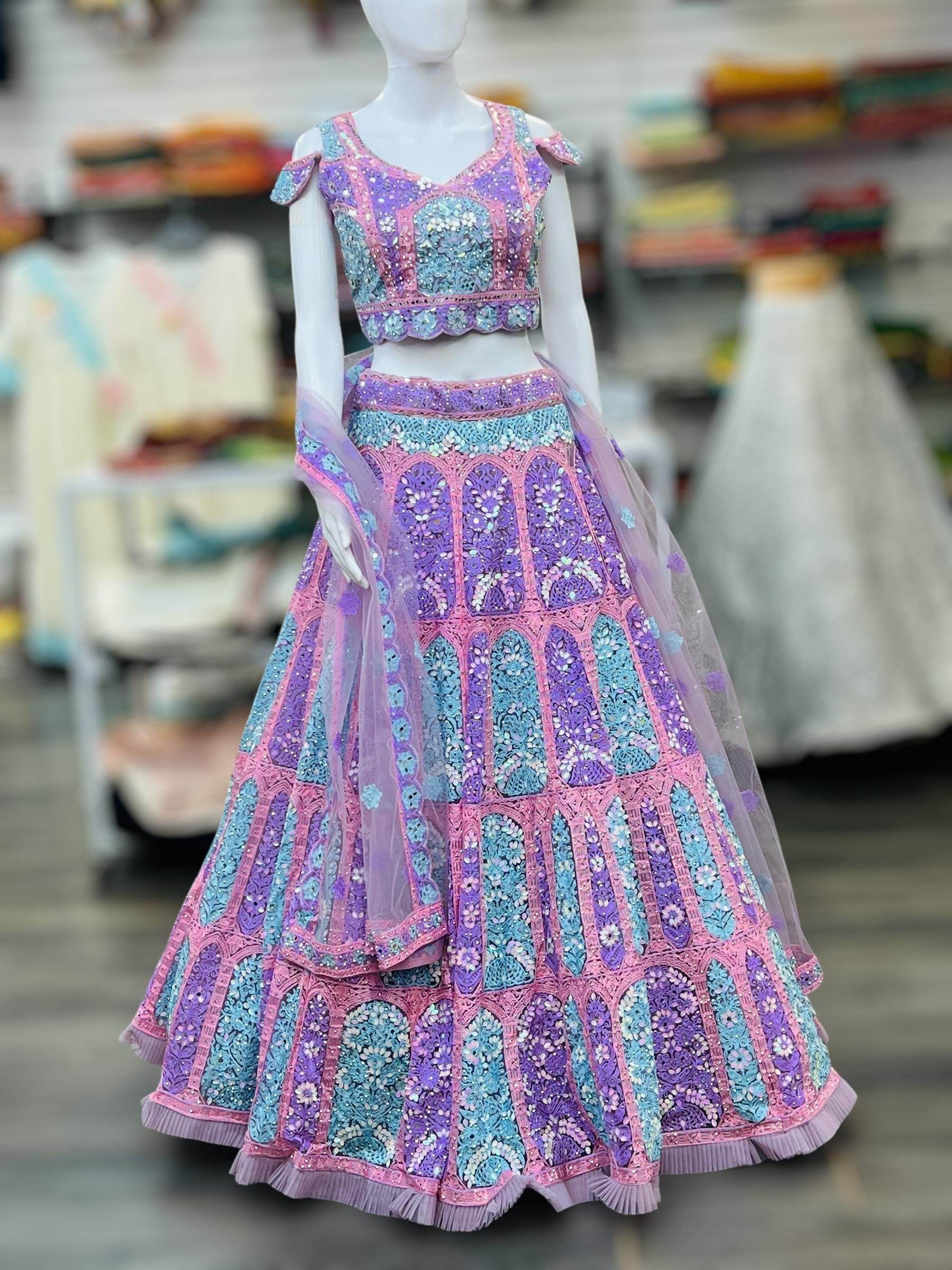 Heavy Bridal Lehenga | semi bridal Lehenga