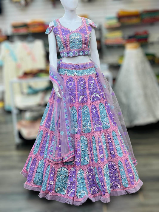 Heavy Bridal Lehenga | semi bridal Lehenga