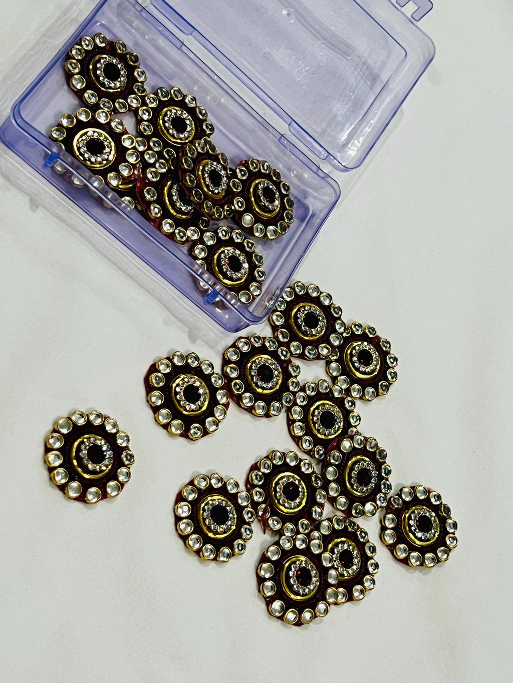 Kundan patches for dresses, sewing supplies , decorative patches
