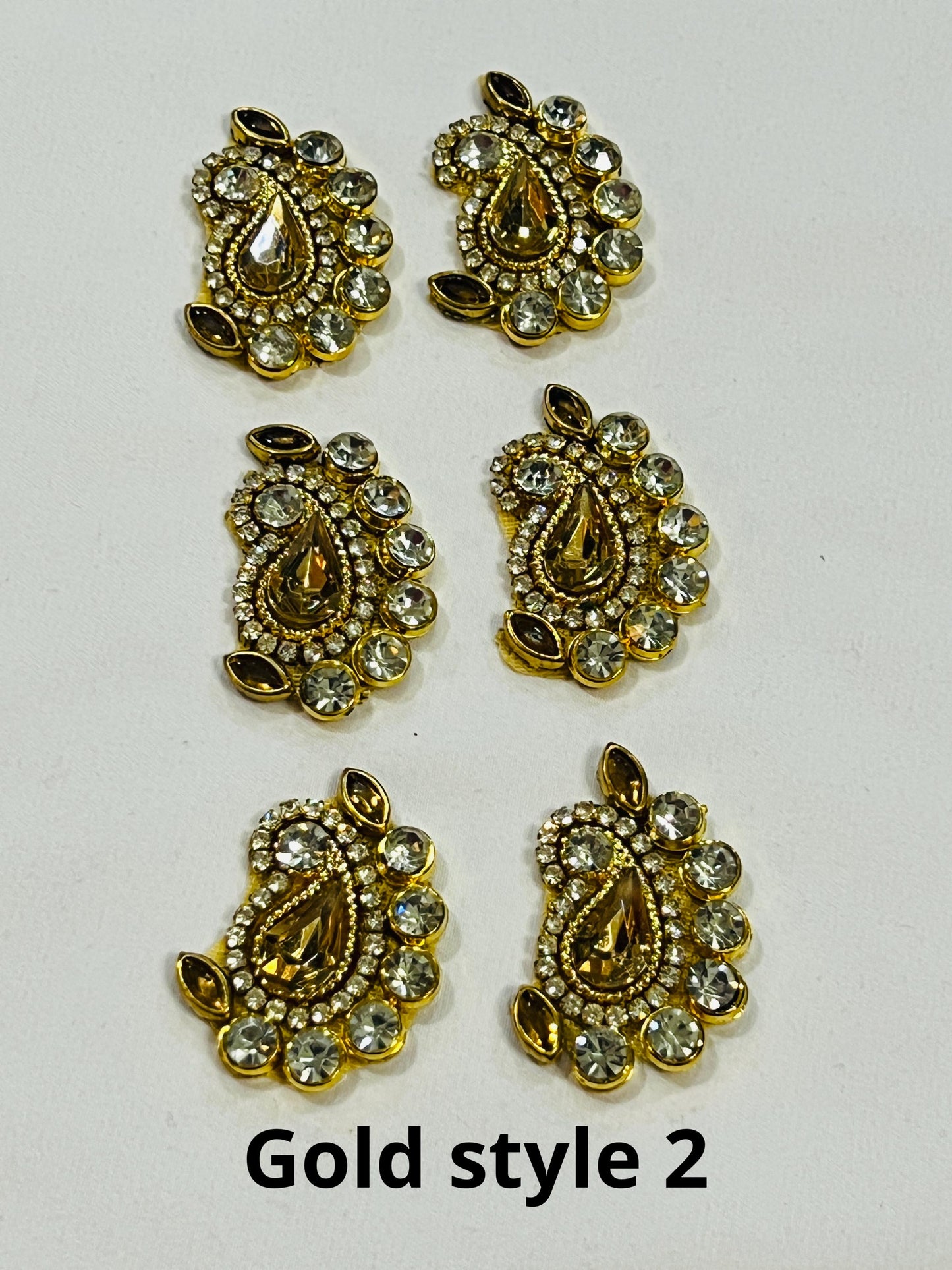 Kundan patches for dresses, sewing supplies , decorative patches