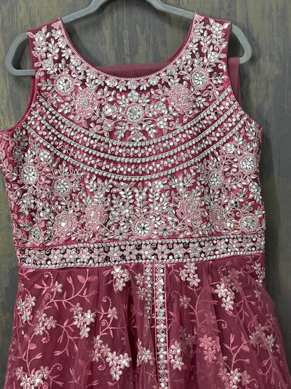 Heavy party wear gown | indo western gown