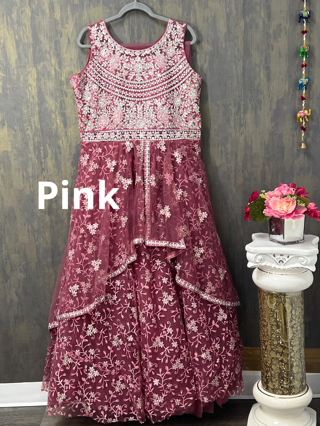 Heavy party wear gown | indo western gown