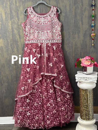 Heavy party wear gown | indo western gown