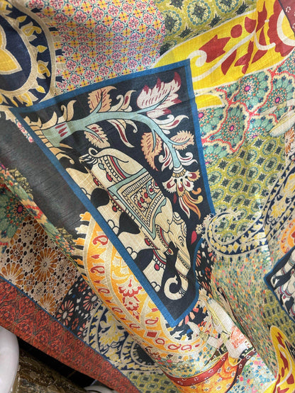 Kalamkari print dupatta