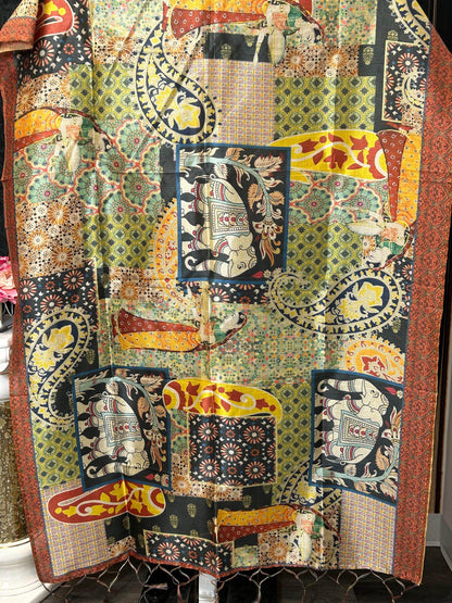Kalamkari print dupatta