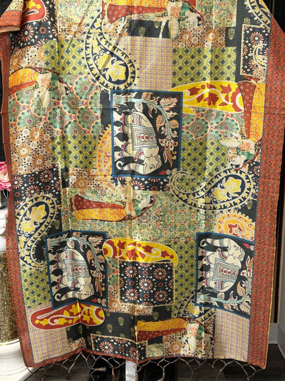 Kalamkari print dupatta