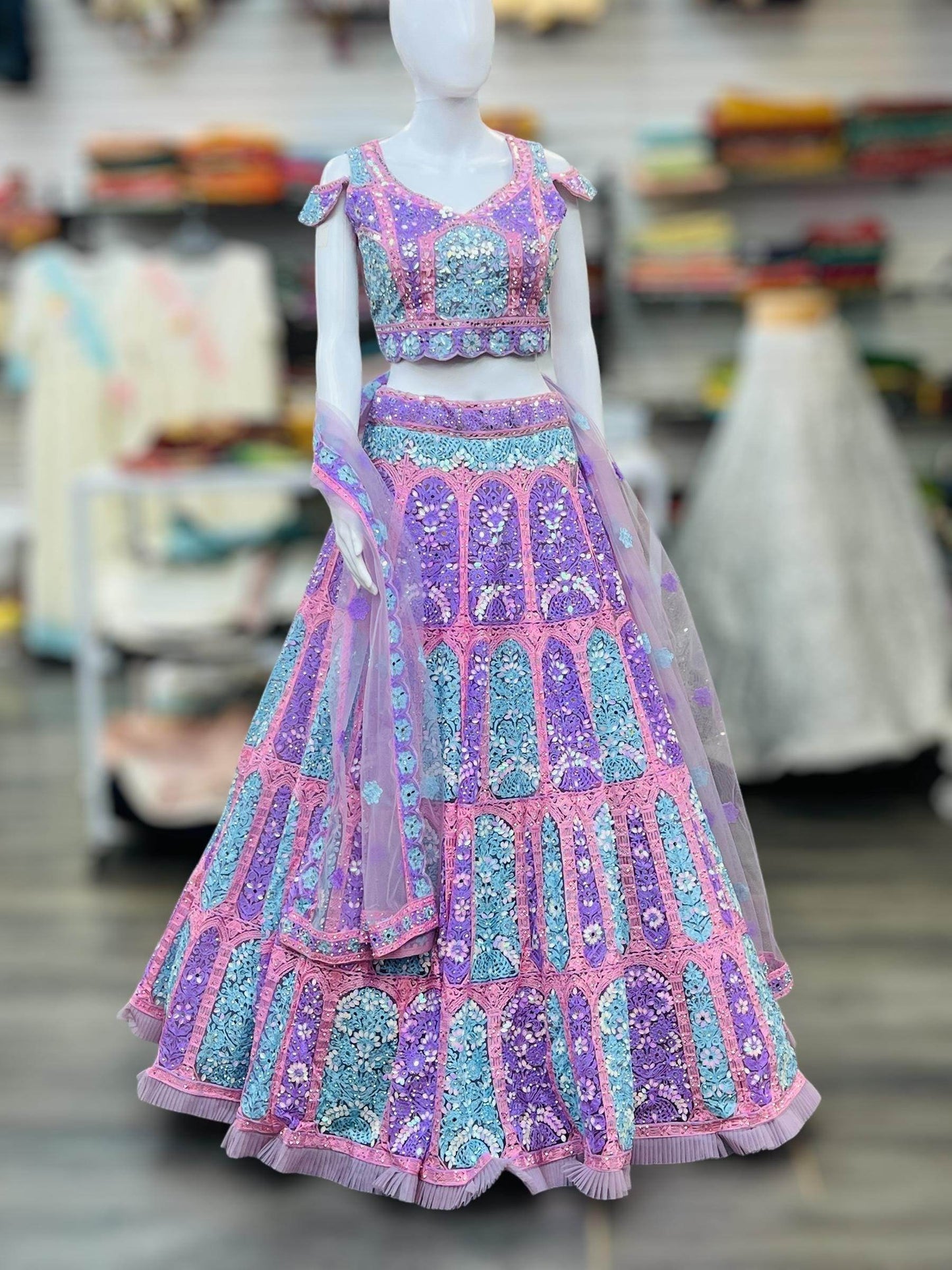 Heavy Bridal Lehenga | semi bridal Lehenga