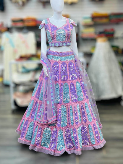 Heavy Bridal Lehenga | semi bridal Lehenga