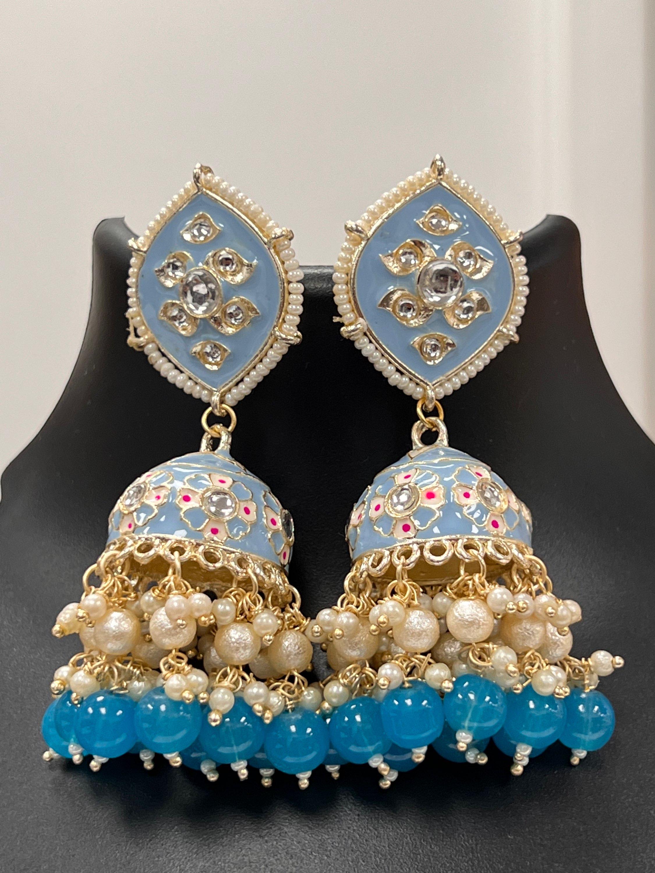Kundan Meenakari jhumki