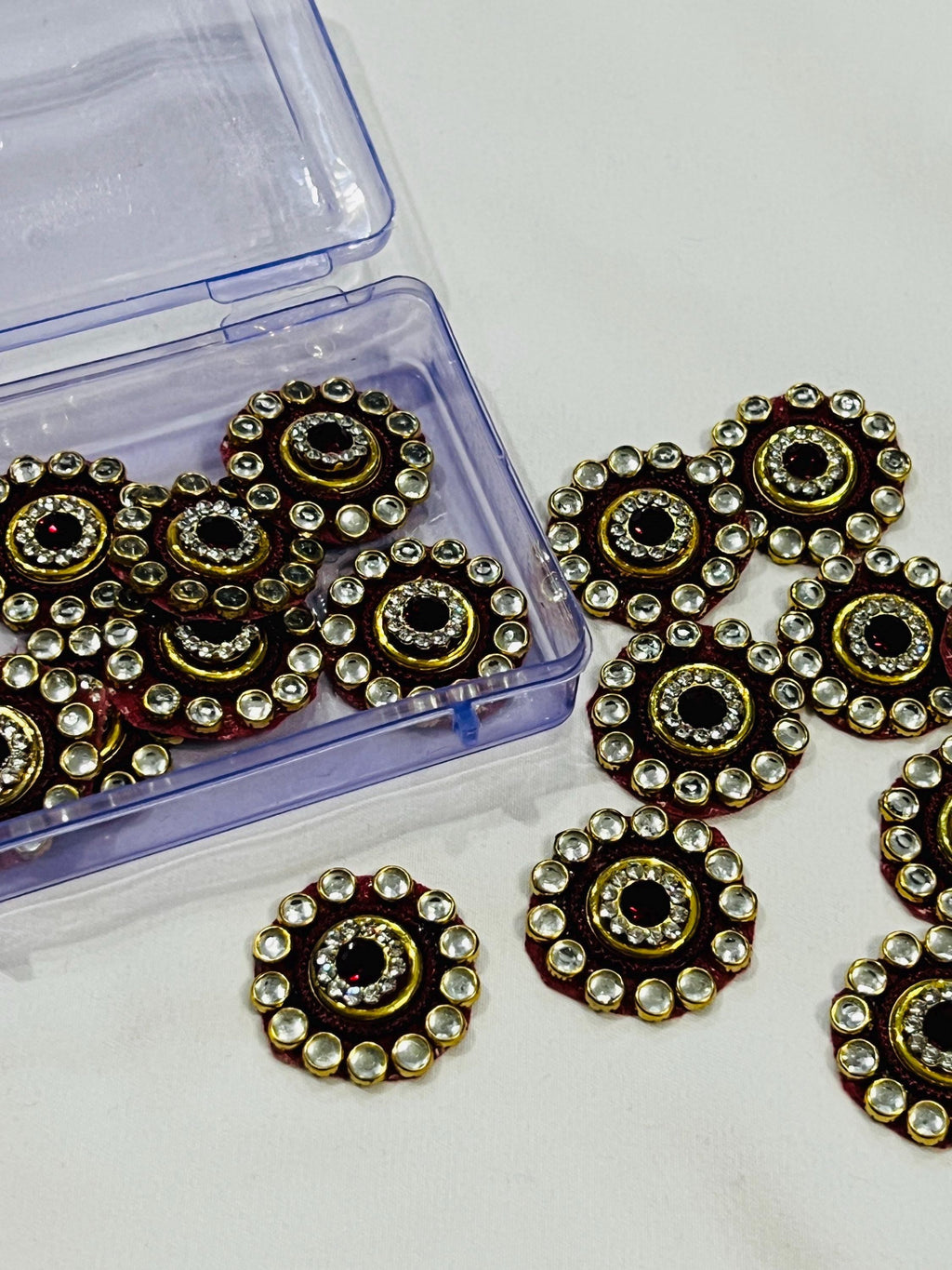 Kundan patches for dresses, sewing supplies , decorative patches