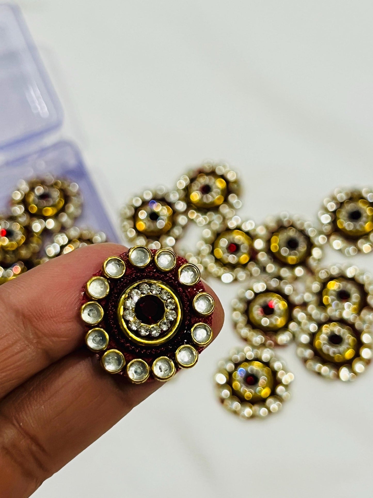 Kundan patches for dresses, sewing supplies , decorative patches