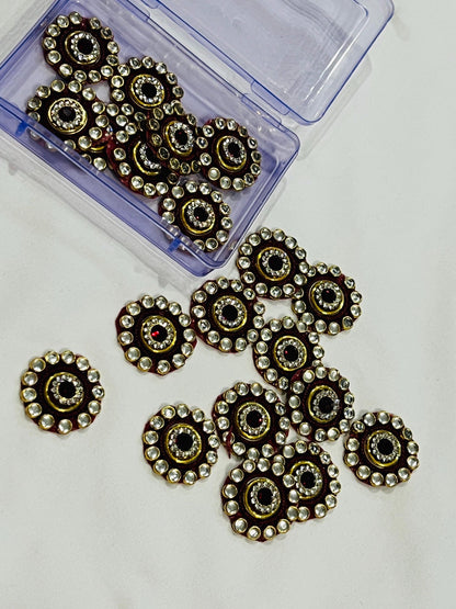 Kundan patches for dresses, sewing supplies , decorative patches