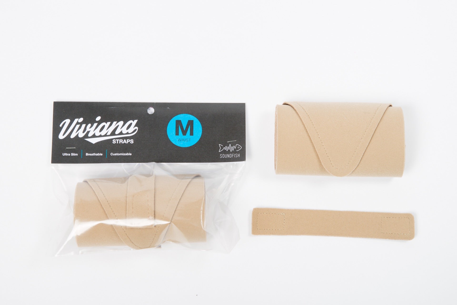 Viviana Transmitter Waist Straps Sizes XS, S, M, L, XL (Black or Beige)