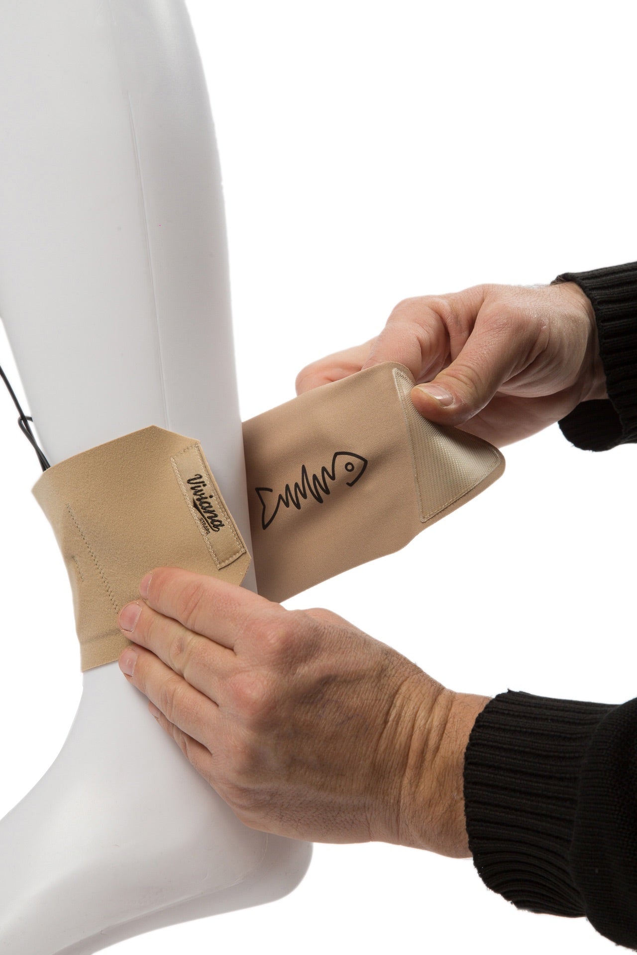 Viviana Transmitter Ankle Straps (Beige or Black)