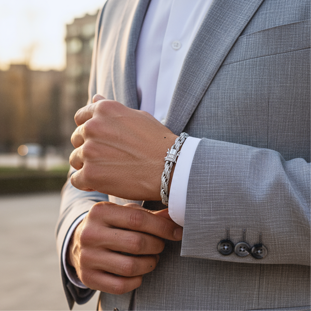 Moissanite 6mm Rope Bracelet 925 Sterling Silver