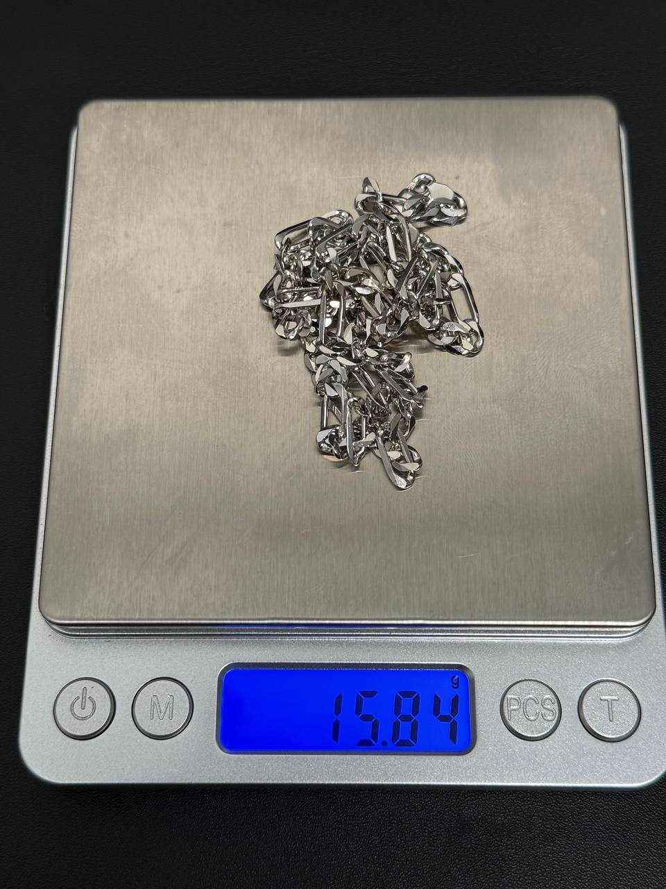 Solid 925 Sterling Silver Figaro Link Chain Necklace