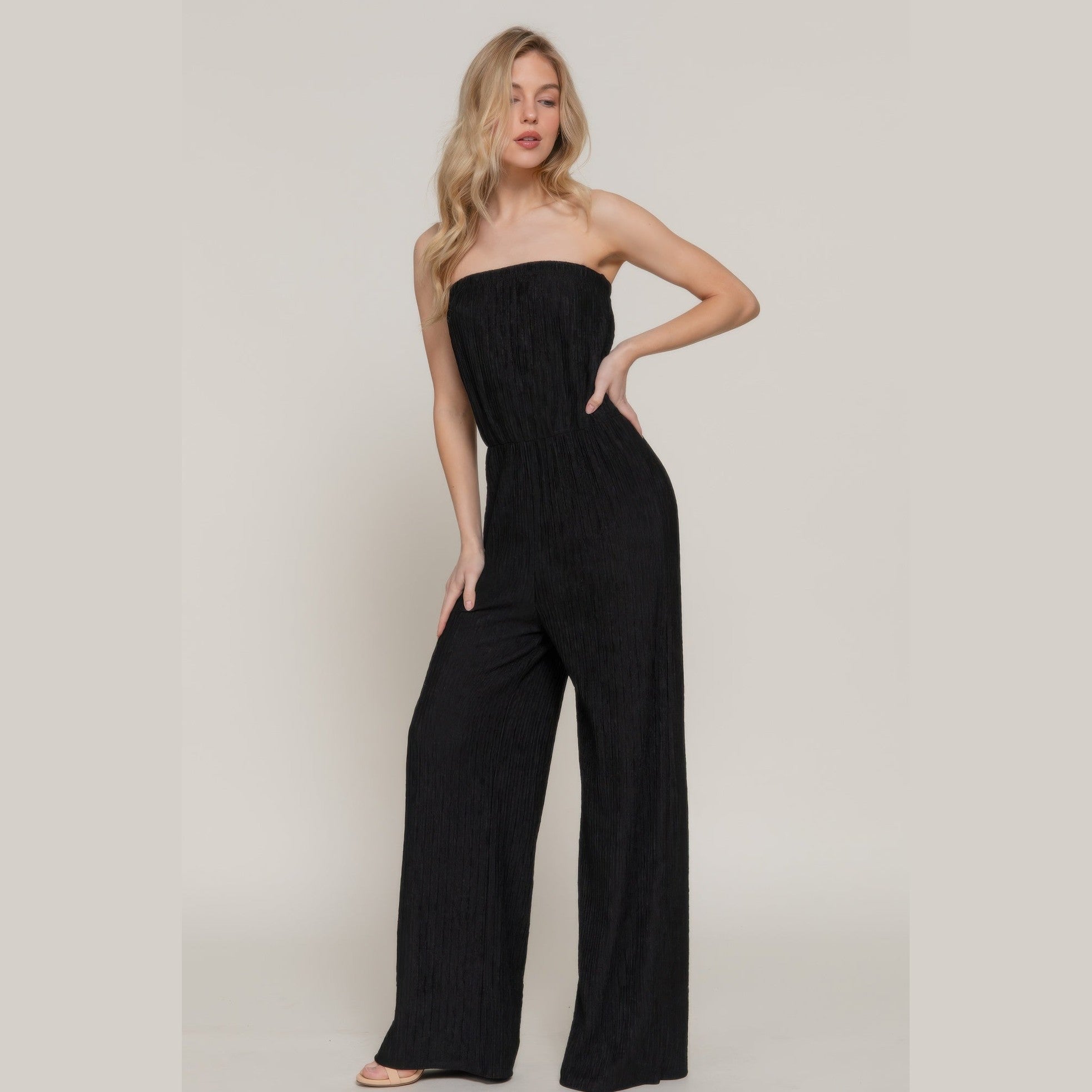 VacationGrabs Strapless Tube Jumpsuit for Women