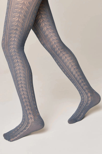 Conte-Kids Cotton Tights Miss 617 - Lace Pattern