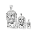 Jesus Piece Pendant in 925 Sterling Silver