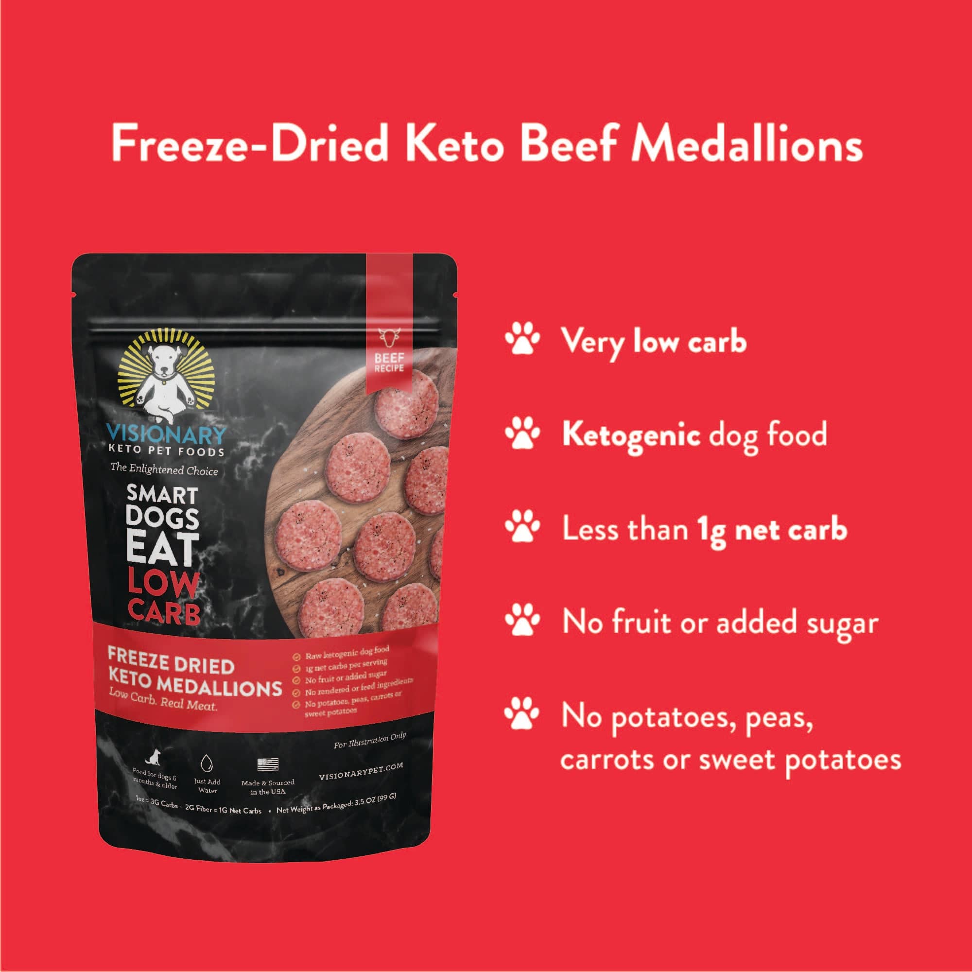 Freeze Dried Food | Beef Recipe | 25oz Bag